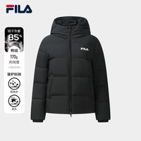FILA 高蓬700+FILA斐乐羽绒服2026冬季新款休闲舒适上衣连帽保暖外套女