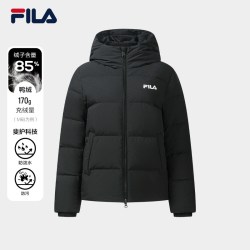 FILA 高蓬700+FILA斐乐羽绒服2026冬季新款休闲舒适上衣连帽保暖外套女