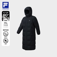 FILA 热力服斐乐90鹅绒长款羽绒服2026冬新款男女防水户外运动外套