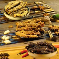 老四川 金角牛肉干老四川零食五香迷你独立小包装500g特产小吃麻辣香辣