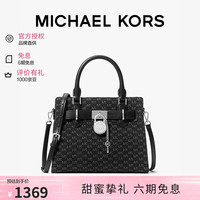 MICHAEL KORS 迈克高仕MK女包HAMILTON斜挎手提包凯莉包黑色小号七夕礼物
