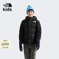 北面 儿童羽绒服童装宇宙黑 160 (XL) 充绒量约295g