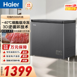 海尔 200升-40℃小冰柜家用商用 冷藏柜冷冻柜两用冰柜京东官旗小型冰箱小型冷柜