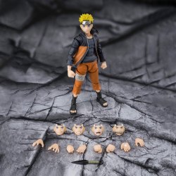 万代 魂限定 SHF 火影忍者手办模型玩具 15cm SHF鸣人3.0