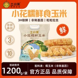 土小乐 小花糯鲜食玉米1200g袋健康轻食非转基因真空包装粗粮