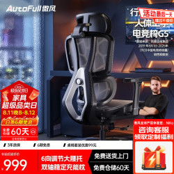 AutoFull G5人体工学电竞椅电竞椅电脑椅办公椅久坐学习椅游戏椅椅子 G5标准版