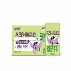 QQ星 原生A2β-酪蛋白有机儿童牛奶125ml*28盒