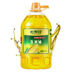 长寿花 非转基因压榨一级玉米油 5L*2