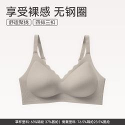 芬腾 小冰皮文胸  薄款粉底液文胸光面无钢圈收副乳胸罩（多款可选）
