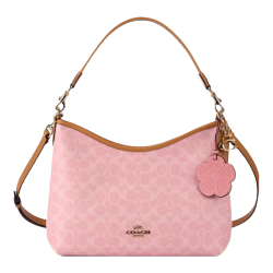 COACH LAUREL 31号流浪包 单肩斜挎腋下包 尘粉色