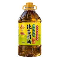 鲤鱼 牌四川风味纯菜籽油5L*1桶非转基因物理压榨食用油炒菜家用