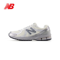 new balance NB860系列男鞋女鞋跑步鞋老爹运动休闲鞋透气网面 ML860GO2 奶白色/银色 37 (脚长22.5cm)
