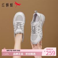 红蜻蜓 女鞋休闲网面鞋 轻便软底网面透气运动鞋通勤百搭女士增高德训鞋