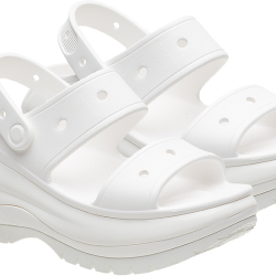 crocs 经典光轮 厚底凉鞋