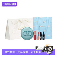 VALENTINO 光影奢润轻垫粉底液 LIGR2 12g +哑光唇霜 3.9ml+蓝色云朵帆布袋+黑色发夹+白色三角折叠纸袋