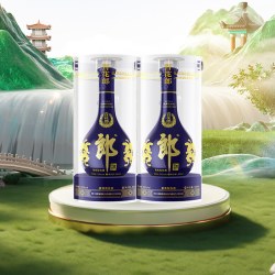 郎酒 青花郎 2021年  经典咏流传 53度 酱香型白酒 500ml*2瓶