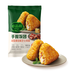 必品阁 饭团210g-咸蛋黄培根芝士