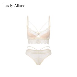 LADYALLURE 边界系列美胸蕾丝聚拢内衣套装