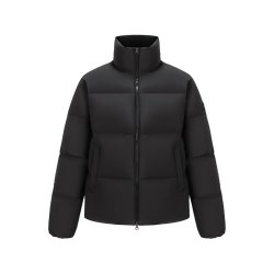 美力城 鹅绒服极简立领短款保暖加厚羽绒服冬季户外新款时尚外套