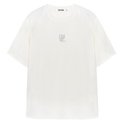 CANOTWAIT_ 陈伟霆同款CANOTWAIT经典立体LOGO复古插肩袖男士短袖T恤短袖上衣