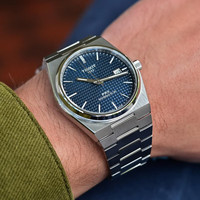 七夕好礼：TISSOT PRX T137 男士机械表 40mm 复古酒桶不撞款