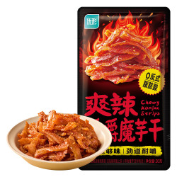 优形 爽辣嚼嚼魔芋干解馋办公室休闲零食小吃山胡椒味辣条混合味20g*10袋共200g