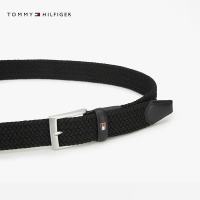 TOMMY HILFIGER 26秋季新款 金属小标针扣式弹力编织腰带
