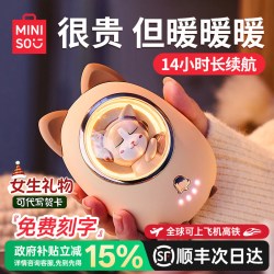 名创优品 暖手宝迷你小随身携带女生2024新充电自发热手握暖宝宝防爆便携冬天暖手热水袋