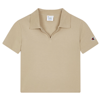 Champion 女士POLO衫 翻领修身 卡其色 L