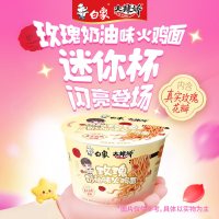 白象 大辣娇玫瑰奶油火鸡面 迷你杯 40.8g*12杯 方便面