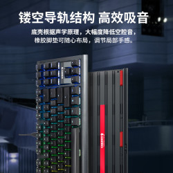 CHERRY RGB灯效 机械键盘  黑曜极光 红轴 RGB