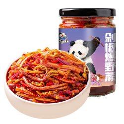 饭扫光 剁椒爆野蕨菜香辣爽口辣椒下饭菜龙爪菜拌饭面即食小菜210g