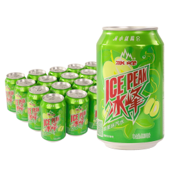 冰峰 苹果味汽水网红气泡水330mlx24罐陕西特产老汽水饮品碳酸饮料