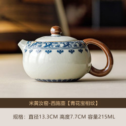 汝窑西施壶敦煌宝相纹茶具