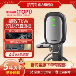 wattsaving 能效九9孔直流充电桩家用7kW快充桩220V充电枪