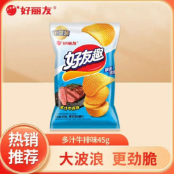 好丽友 好友趣薯片 多汁牛排味 45g/袋