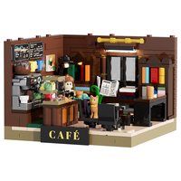 Lumibricks 灯搭 迷你场景系列 15018 迷你书咖
