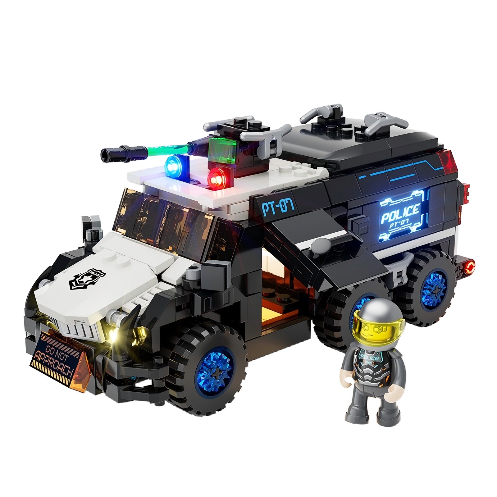 Lumibricks 灯搭 赛博朋克霓虹城系列 17008 赛博押运车