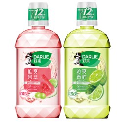好来 漱口水套装 (洁白青柠250ml+酷爽果萃250ml)