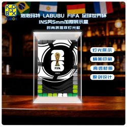 泡泡玛特 KGBOX适用泡泡玛特LABUBU足球世界杯INS风5MM加厚展示盒