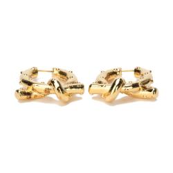 Acne Studios 简约几何形浮雕不规则绳结耳环