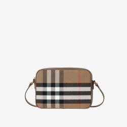 BURBERRY 女式大号格纹单肩斜挎包