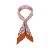 Acne Studios 粉橙撞色复古欧式宫廷风印花薄款方巾