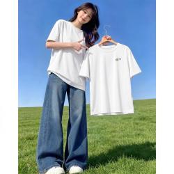 名创优品 速干透气短袖t恤女2026夏季小个子宽松显瘦防晒凉感女式t恤