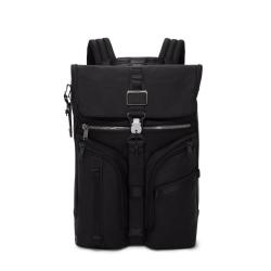 TUMI 品牌徽标翻盖设计 双肩包 男女同款