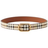 BURBERRY 时尚复古格纹百搭腰带