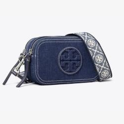 TORY BURCH 品牌Logo标志可调节拆卸肩带纺织面料男女同款斜挎单肩包