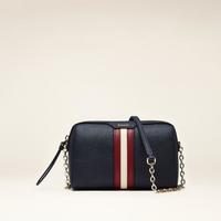 BALLY 撞色条纹字母 斜跨单肩包 迷你 女款