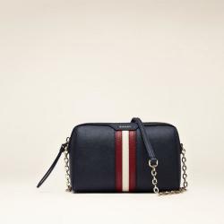 BALLY 撞色条纹字母 斜跨单肩包 迷你 女款