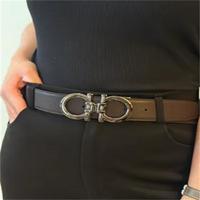 Salvatore Ferragamo 男士经典LOGO皮带